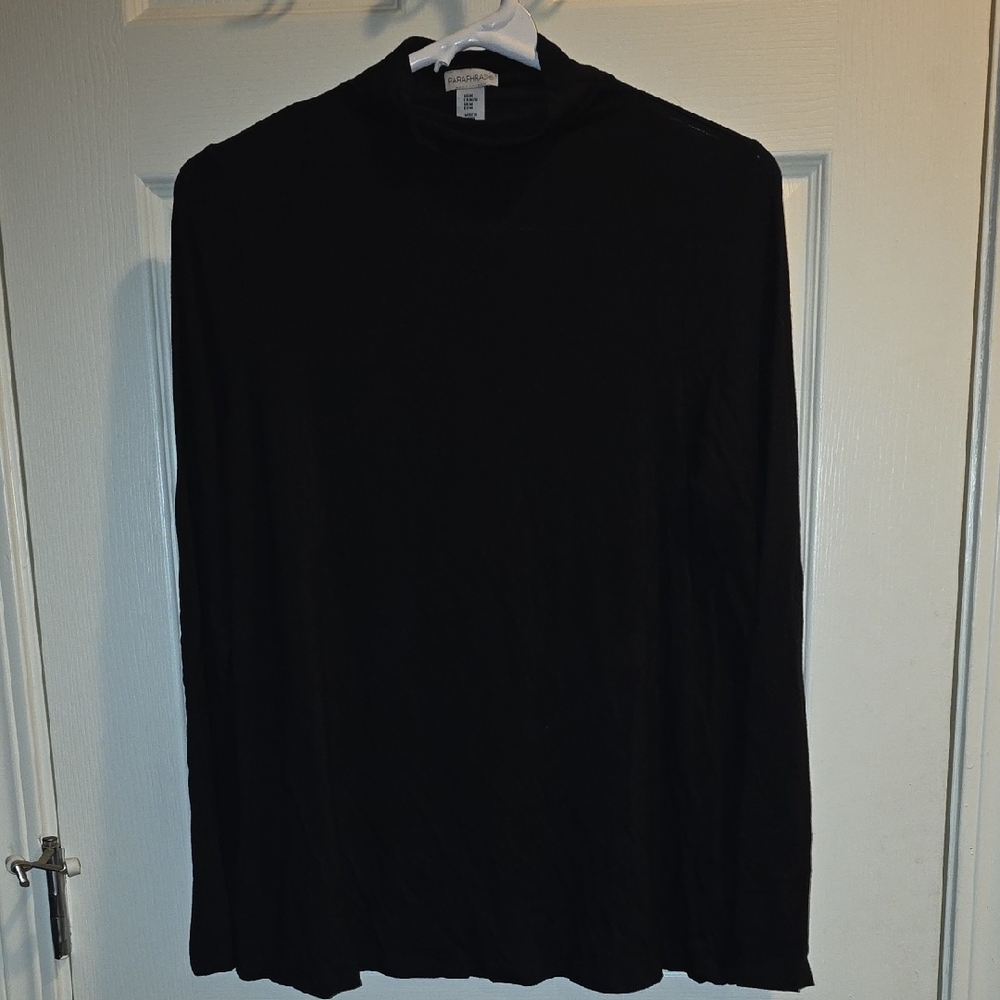 Paraphrase Black Long Sleeve Tee